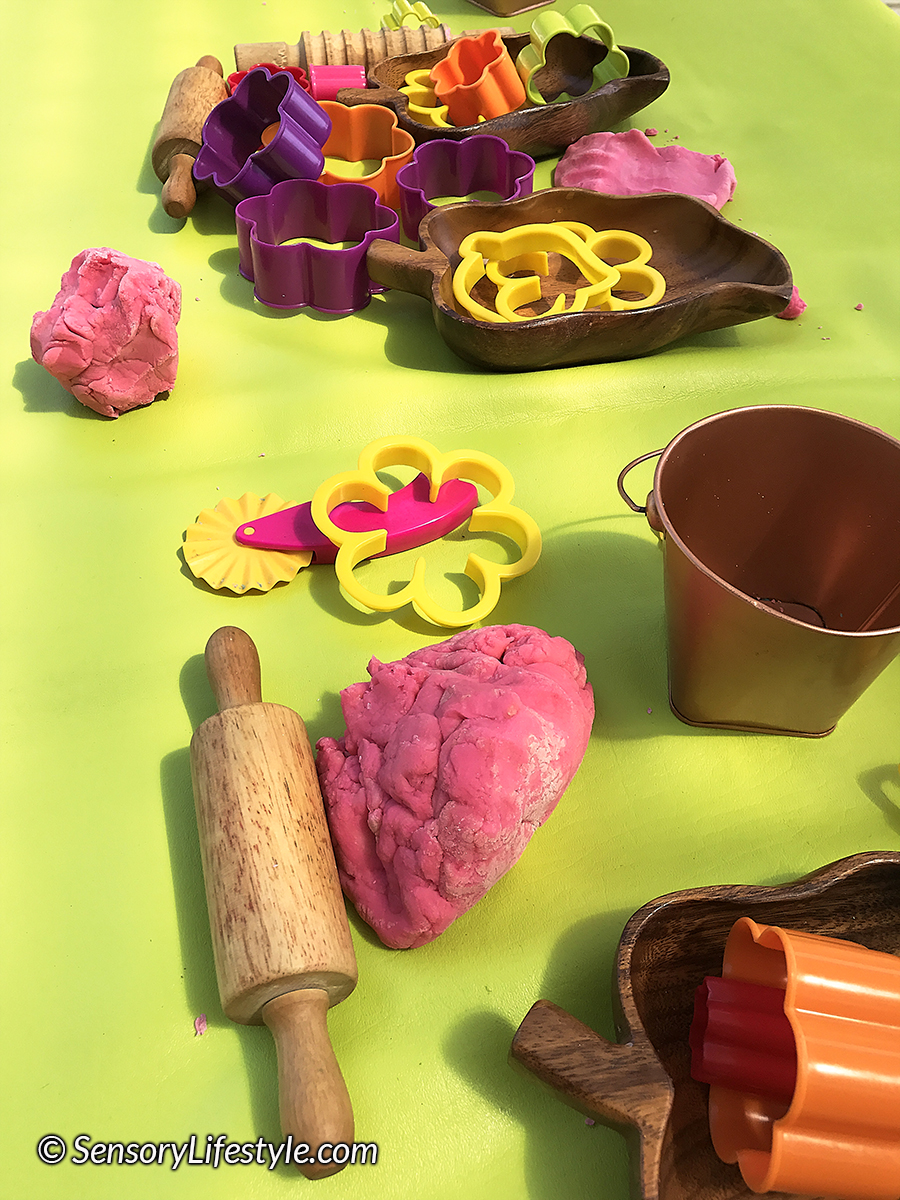 Making Play Dough Cookies: Scissor Practice & Creative Play - A